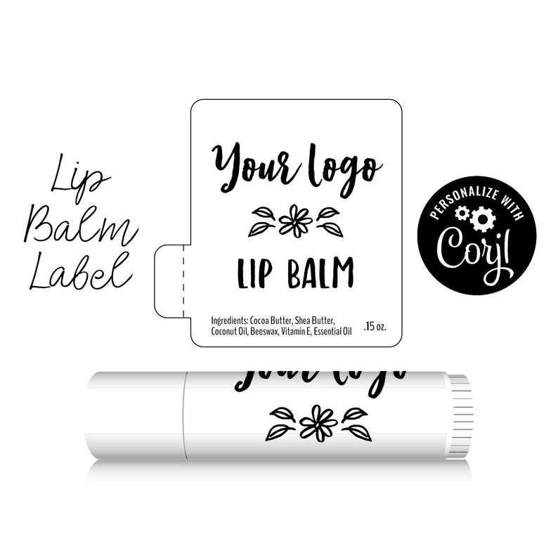 Lip Balm Label – Blank Canvas. Choose Your Fonts and Colors. Upload Your Images. Customize in Corjl, then Download & Print. Chapstick Label