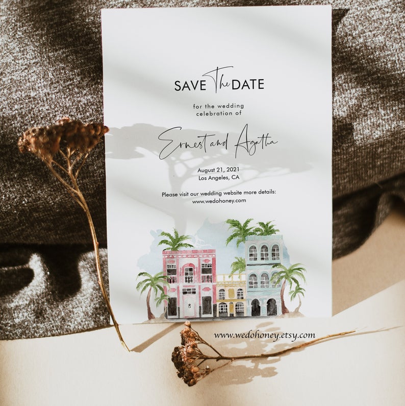 Charleston Save the Date, South Carolina Wedding, Destination Save the Dates, Try Before You Buy with Corjl #013