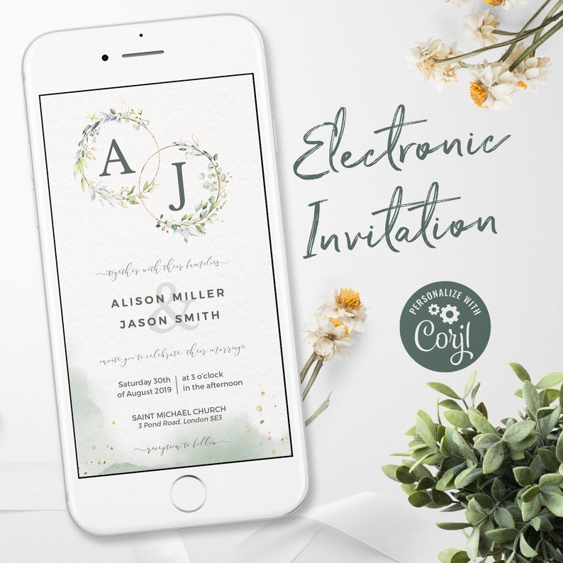 Rustic Wedding Invitations, Electronic Invitations, Rustic Save The Dates, Electronic Wedding Invitations, Electronic Save the Date