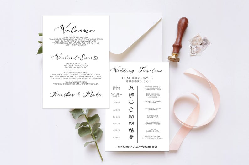 Wedding Timeline – wedding day timeline – wedding timeline template – icon wedding timeline – wedding timeline program – Edit Online – 01