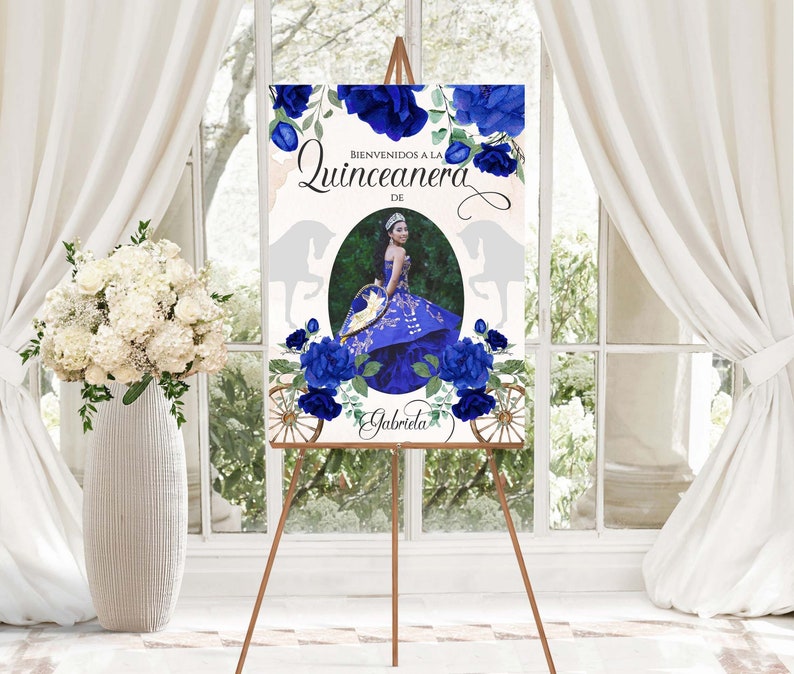 Blue Charro Quinceanera Welcome Sign, Charro Quinceanera, Blue Quinceanera, Charro Welcome Sign, Western Quinceanera Sign, Charro 9