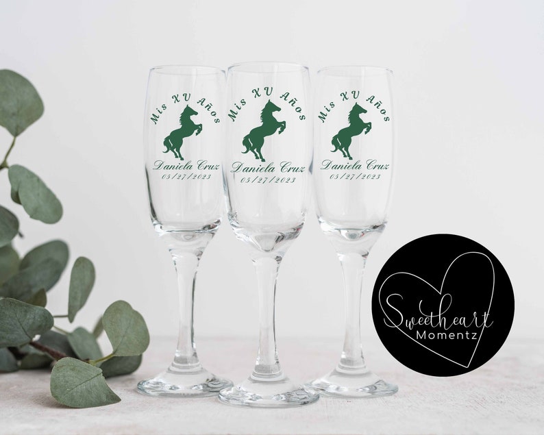 Charro Quinceanera Champagne Glass Svg, Personlized Mis XV Anos Champagne Glass, Copa de Quinceañera, Quinceanera svg, Mis Quince Anos Svg